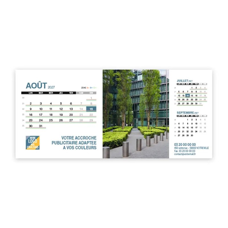 Calendrier chevalet support de téléphone Supra (22,8x10,3 cm)  - Vos photos
