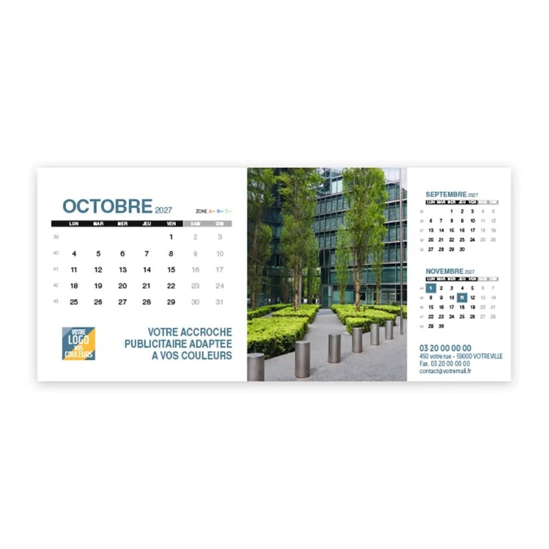 Calendrier chevalet support de téléphone Supra (22,8x10,3 cm)  - Vos photos