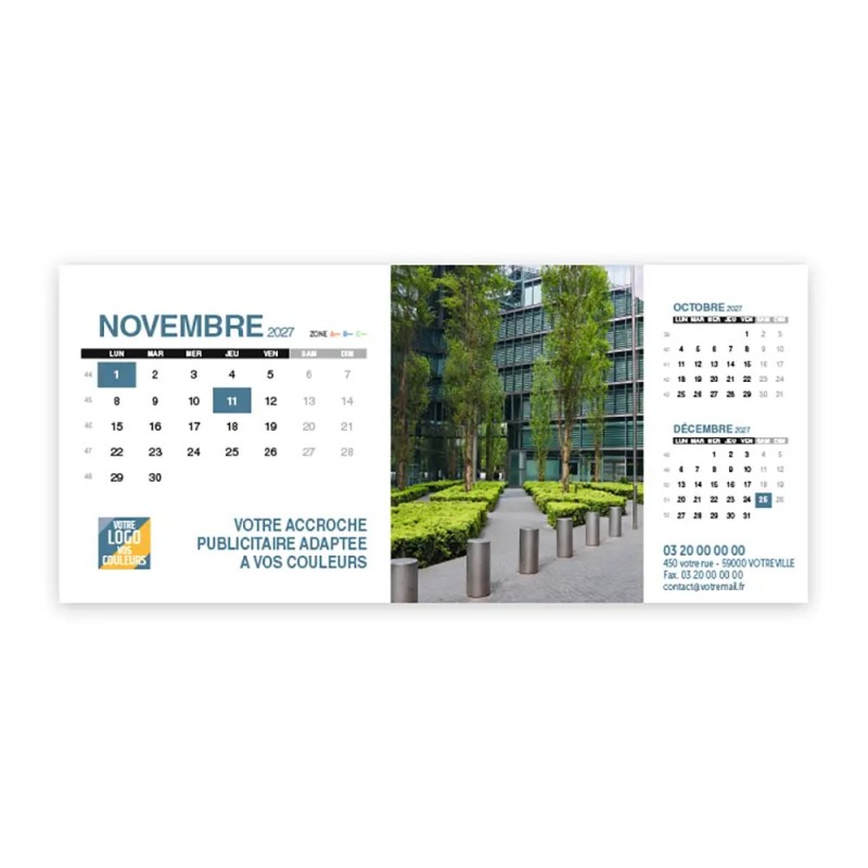 Calendrier chevalet support de téléphone Supra (22,8x10,3 cm)  - Vos photos