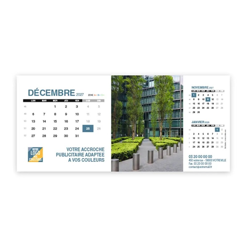 Calendrier chevalet support de téléphone Supra (22,8x10,3 cm)  - Vos photos