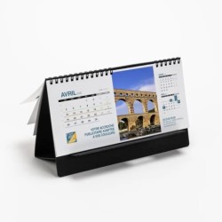 Calendrier chevalet support de téléphone Supra (22,8x10,3cm)  - Patrimoine France