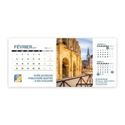 Calendrier chevalet support de téléphone Supra (22,8x10,3cm)  - Patrimoine France