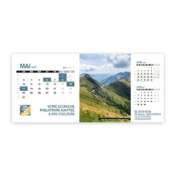 Calendrier chevalet support de téléphone Supra (22,8x10,3cm)  - Patrimoine France