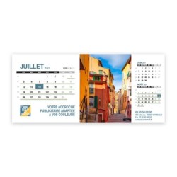 Calendrier chevalet support de téléphone Supra (22,8x10,3cm)  - Patrimoine France