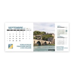 Calendrier chevalet support de téléphone Supra (22,8x10,3cm)  - Patrimoine France