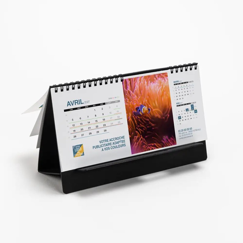 Calendrier chevalet support de téléphone Supra (22,8x10,3 cm)  - Océan
