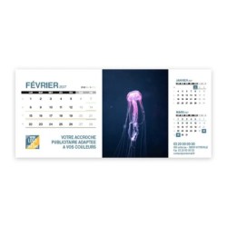 Calendrier chevalet support de téléphone Supra (22,8x10,3 cm)  - Océan