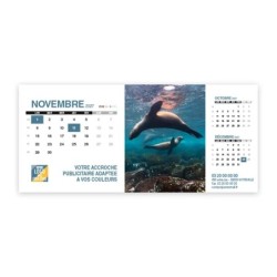 Calendrier chevalet support de téléphone Supra (22,8x10,3 cm)  - Océan