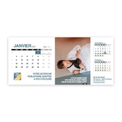 Calendrier chevalet support de téléphone Supra (22,8x10,3 cm)  - Citations sport