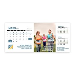 Calendrier chevalet support de téléphone Supra (22,8x10,3 cm)  - Citations sport