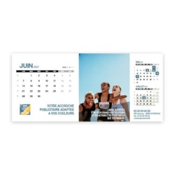 Calendrier chevalet support de téléphone Supra (22,8x10,3 cm)  - Citations sport