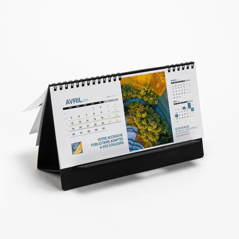 Calendrier chevalet support de téléphone Supra (22,8x10,3 cm)  - Vue du ciel