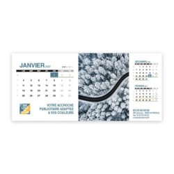 Calendrier chevalet support de téléphone Supra (22,8x10,3 cm)  - Vue du ciel