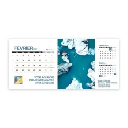 Calendrier chevalet support de téléphone Supra (22,8x10,3 cm)  - Vue du ciel