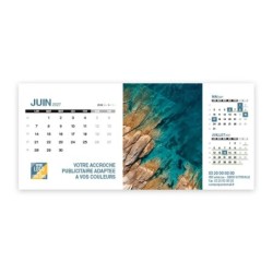 Calendrier chevalet support de téléphone Supra (22,8x10,3 cm)  - Vue du ciel