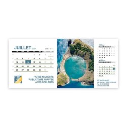 Calendrier chevalet support de téléphone Supra (22,8x10,3 cm)  - Vue du ciel