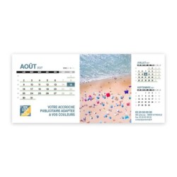 Calendrier chevalet support de téléphone Supra (22,8x10,3 cm)  - Vue du ciel