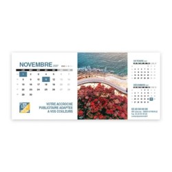 Calendrier chevalet support de téléphone Supra (22,8x10,3 cm)  - Vue du ciel