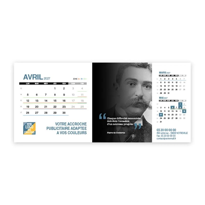 Calendrier chevalet support de téléphone Supra (22,8x10,3 cm)  - Citations 2