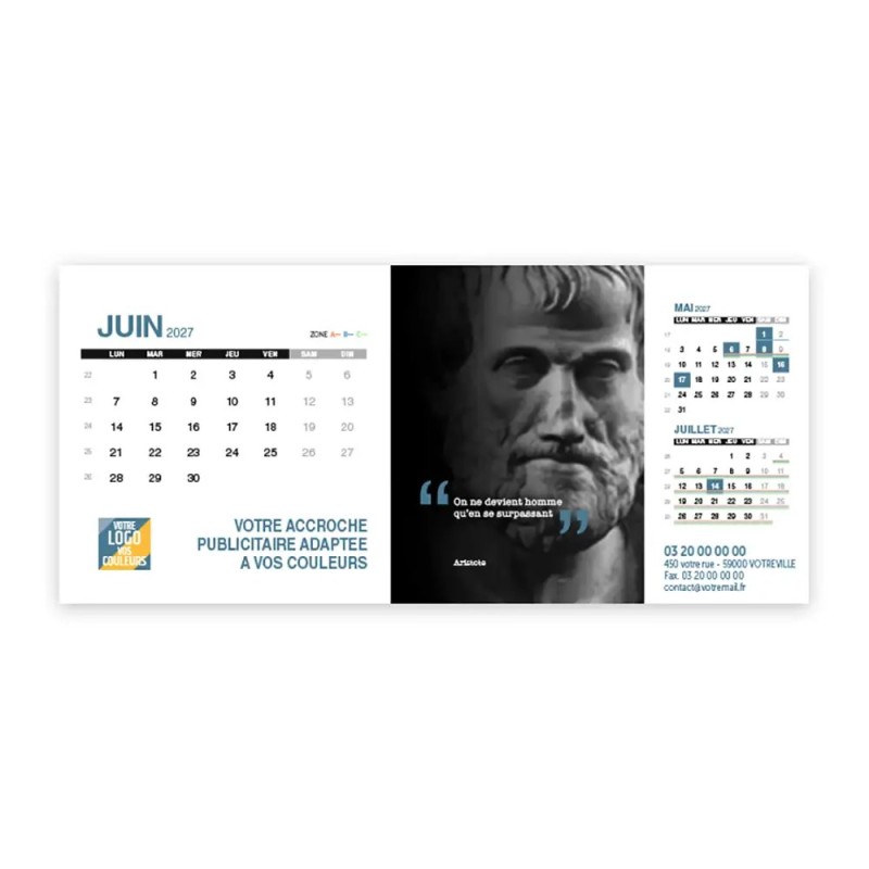 Calendrier chevalet support de téléphone Supra (22,8x10,3 cm)  - Citations 2
