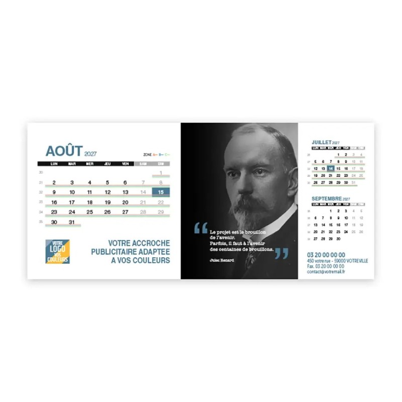 Calendrier chevalet support de téléphone Supra (22,8x10,3 cm)  - Citations 2
