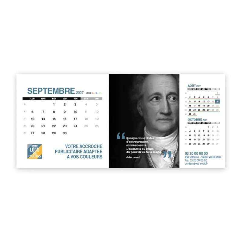 Calendrier chevalet support de téléphone Supra (22,8x10,3 cm)  - Citations 2
