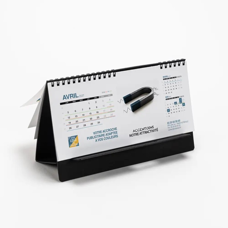 Calendrier chevalet support de téléphone Supra (22,8x10,3 cm)  - Business