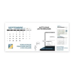 Calendrier chevalet support de téléphone Supra (22,8x10,3 cm)  - Business