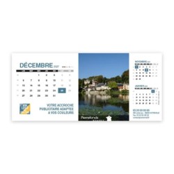 Calendrier chevalet support de téléphone Supra (22,8x10,3cm)  - Villages de France