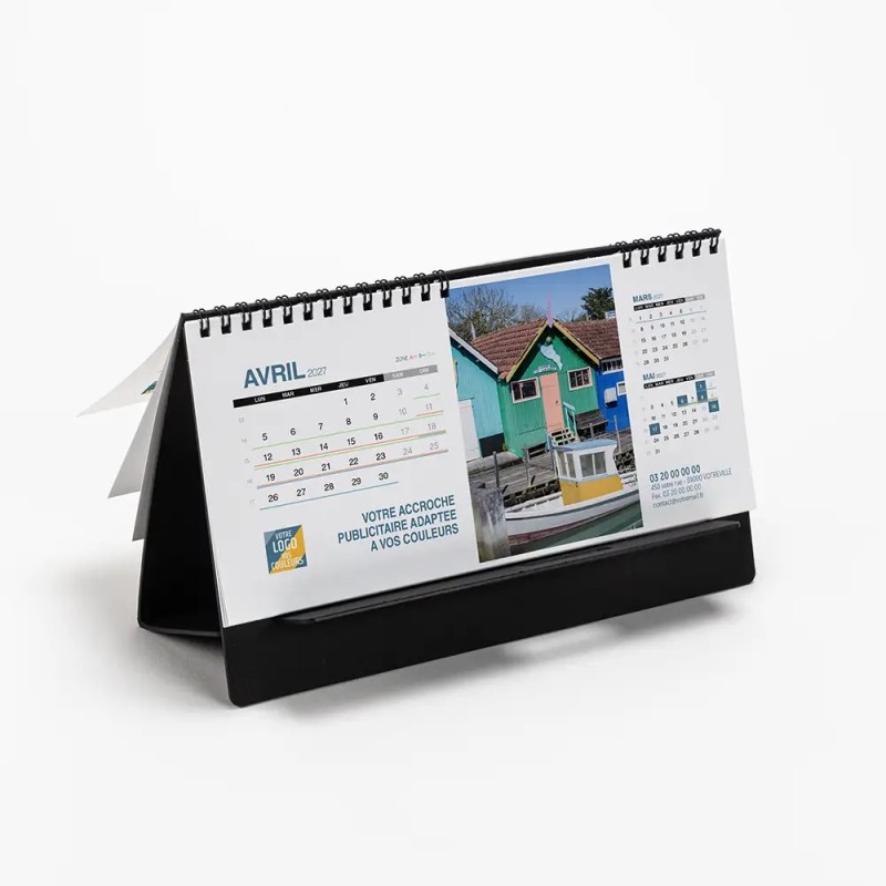 Calendrier chevalet support de téléphone Supra (22,8x10,3 cm)  - Littoral