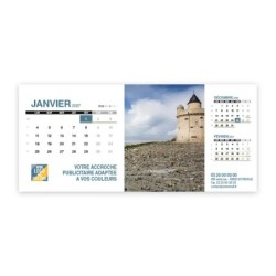 Calendrier chevalet support de téléphone Supra (22,8x10,3 cm)  - Littoral