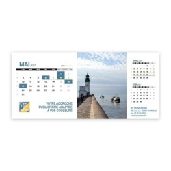 Calendrier chevalet support de téléphone Supra (22,8x10,3 cm)  - Littoral