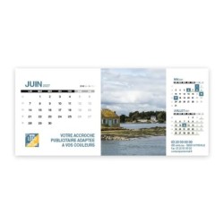 Calendrier chevalet support de téléphone Supra (22,8x10,3 cm)  - Littoral