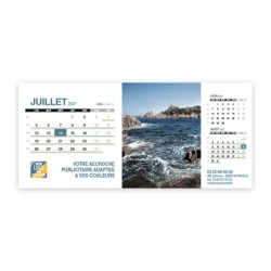 Calendrier chevalet support de téléphone Supra (22,8x10,3 cm)  - Littoral