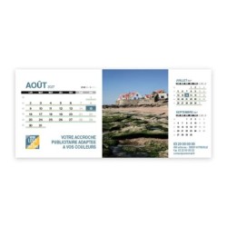Calendrier chevalet support de téléphone Supra (22,8x10,3 cm)  - Littoral