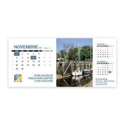 Calendrier chevalet support de téléphone Supra (22,8x10,3 cm)  - Littoral