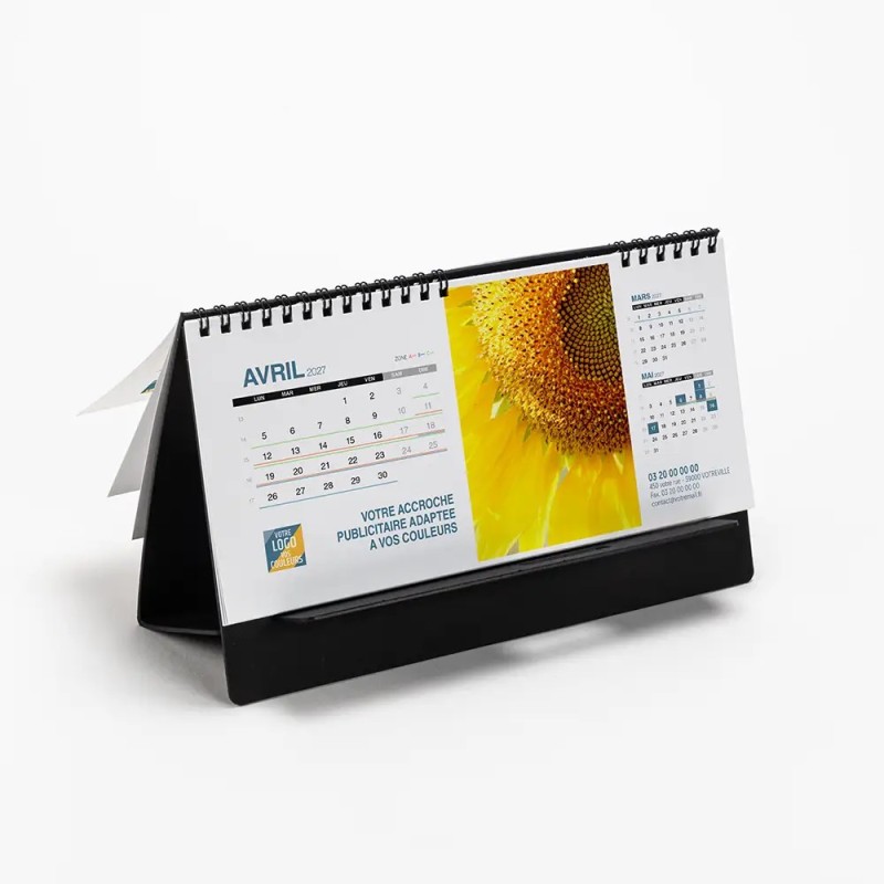 Calendrier chevalet support de téléphone Supra (22,8x10,3cm)  - Zoom Nature