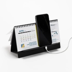 Calendrier chevalet support de téléphone Supra (22,8x10,3cm)  - Zoom Nature