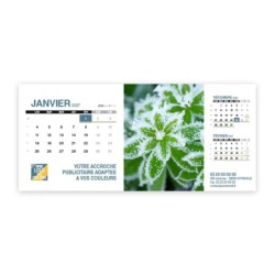 Calendrier chevalet support de téléphone Supra (22,8x10,3cm)  - Zoom Nature
