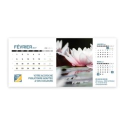 Calendrier chevalet support de téléphone Supra (22,8x10,3cm)  - Zoom Nature