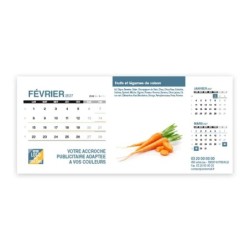 Calendrier chevalet support de téléphone Supra (22,8x10,3cm)  - Fruits et légumes