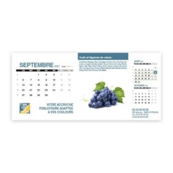 Calendrier chevalet support de téléphone Supra (22,8x10,3cm)  - Fruits et légumes