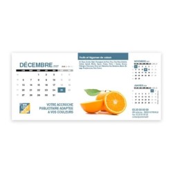 Calendrier chevalet support de téléphone Supra (22,8x10,3cm)  - Fruits et légumes