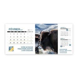 Calendrier chevalet support de téléphone Supra (22,8x10,3cm)  - Faune