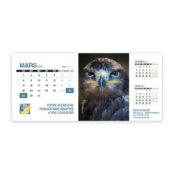 Calendrier chevalet support de téléphone Supra (22,8x10,3cm)  - Faune