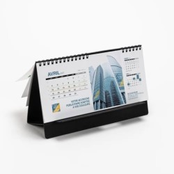 Calendrier chevalet support de téléphone Supra (22,8x10,3cm)  - Logo intégré Giga