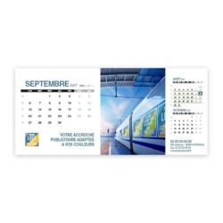 Calendrier chevalet support de téléphone Supra (22,8x10,3cm)  - Logo intégré Giga