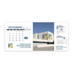 Calendrier chevalet support de téléphone Supra (22,8x10,3cm)  - Logo intégré Giga