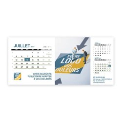 Calendrier chevalet support de téléphone Supra (22,8x10,3cm)  - Logo intégré Réseau