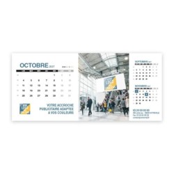 Calendrier chevalet support de téléphone Supra (22,8x10,3cm)  - Logo intégré Réseau